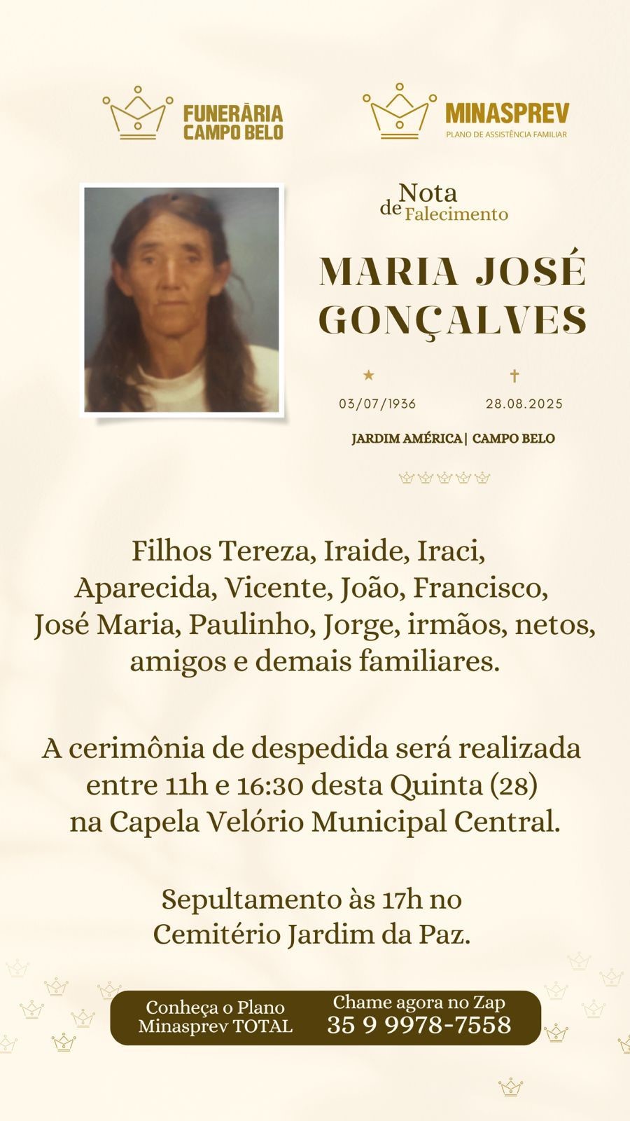 FUNERARIA CAMPO BELO pax minas prev